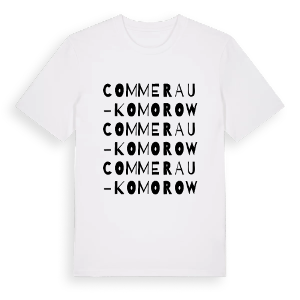 Commerau - Komorow ordlek t-shirt – ekologisk bomull t-shirt från Pinshirt