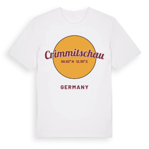 Crimmitschau cirkel t-shirt – ekologisk bomull t-shirt från Pinshirt
