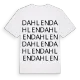 Dahlen ordlek t-shirt