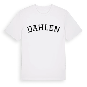 Dahlen böjd t-shirt – ekologisk bomull t-shirt från Pinshirt