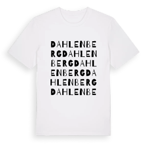 Dahlenberg ordlek t-shirt – ekologisk bomull t-shirt från Pinshirt