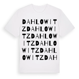Dahlowitz ordlek t-shirt – ekologisk bomull t-shirt från Pinshirt