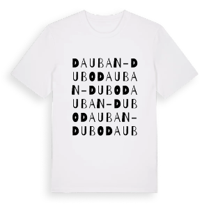 Dauban - Dubo ordlek t-shirt – ekologisk bomull t-shirt från Pinshirt