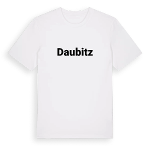 Daubitz fetstil t-shirt – ekologisk bomull t-shirt från Pinshirt