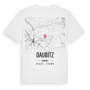 Daubitz karta t-shirt – ekologisk bomull t-shirt från Pinshirt
