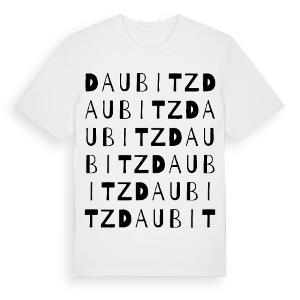 Daubitz ordlek t-shirt – ekologisk bomull t-shirt från Pinshirt