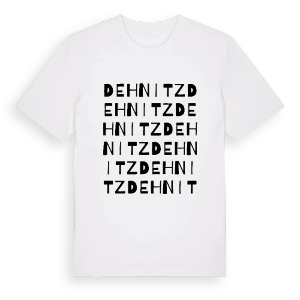 Dehnitz ordlek t-shirt – ekologisk bomull t-shirt från Pinshirt