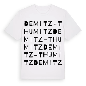 Demitz-Thumitz ordlek t-shirt – ekologisk bomull t-shirt från Pinshirt