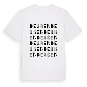 Deuben ordlek t-shirt – ekologisk bomull t-shirt från Pinshirt