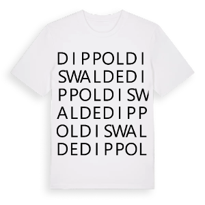 Dippoldiswalde ordlek t-shirt – ekologisk bomull t-shirt från Pinshirt