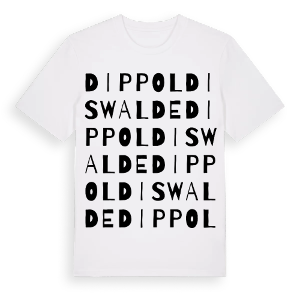 Dippoldiswalde ordlek t-shirt – ekologisk bomull t-shirt från Pinshirt