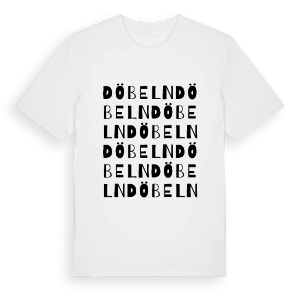 Döbeln ordlek t-shirt – ekologisk bomull t-shirt från Pinshirt