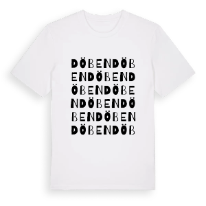 Döben ordlek t-shirt – ekologisk bomull t-shirt från Pinshirt