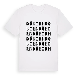 Döbern ordlek t-shirt – ekologisk bomull t-shirt från Pinshirt