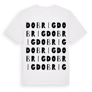 Dobrig ordlek t-shirt – ekologisk bomull t-shirt från Pinshirt