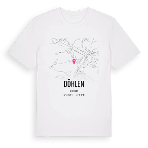 Döhlen karta t-shirt – ekologisk bomull t-shirt från Pinshirt