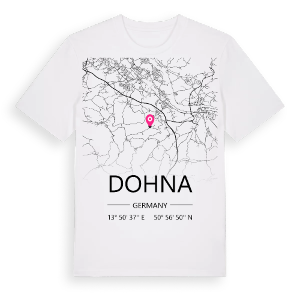 Dohna karta t-shirt – ekologisk bomull t-shirt från Pinshirt