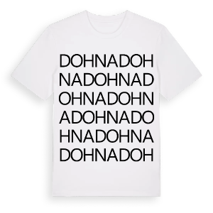 Dohna ordlek t-shirt – ekologisk bomull t-shirt från Pinshirt