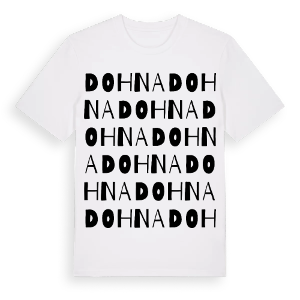 Dohna ordlek t-shirt – ekologisk bomull t-shirt från Pinshirt