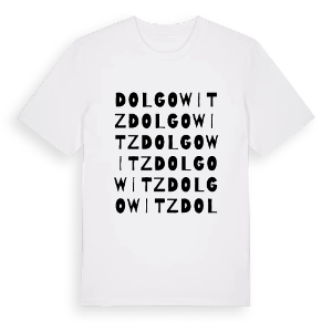 Dolgowitz ordlek t-shirt – ekologisk bomull t-shirt från Pinshirt