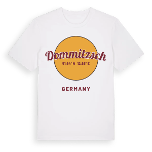 Dommitzsch cirkel t-shirt – ekologisk bomull t-shirt från Pinshirt