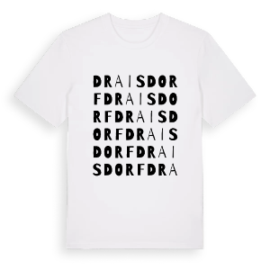 Draisdorf ordlek t-shirt – ekologisk bomull t-shirt från Pinshirt