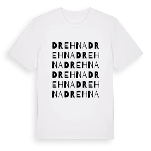 Drehna ordlek t-shirt – ekologisk bomull t-shirt från Pinshirt