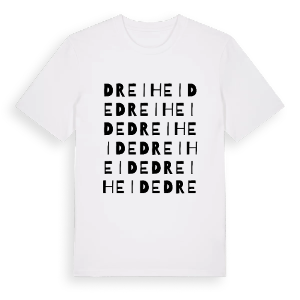 Dreiheide ordlek t-shirt – ekologisk bomull t-shirt från Pinshirt