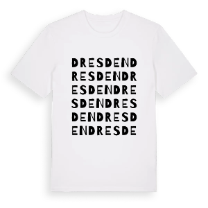 Dresden ordlek t-shirt – ekologisk bomull t-shirt från Pinshirt