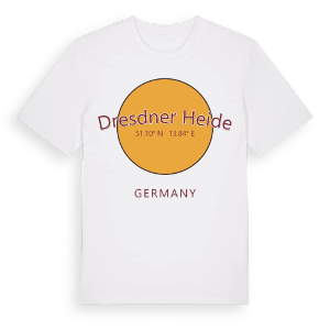 Dresdner Heide cirkel t-shirt – ekologisk bomull t-shirt från Pinshirt