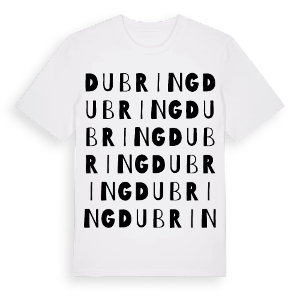 Dubring ordlek t-shirt – ekologisk bomull t-shirt från Pinshirt