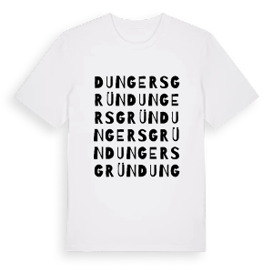 Dungersgrün ordlek t-shirt – ekologisk bomull t-shirt från Pinshirt