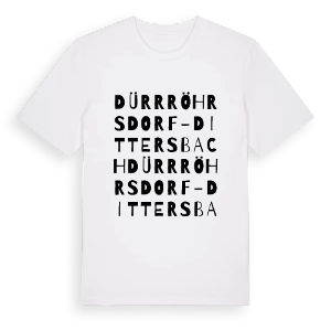 Dürrröhrsdorf-Dittersbach ordlek t-shirt – ekologisk bomull t-shirt från Pinshirt