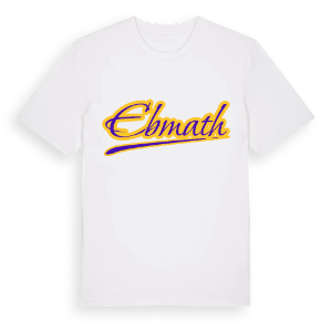 Ebmath baseball t-shirt – ekologisk bomull t-shirt från Pinshirt