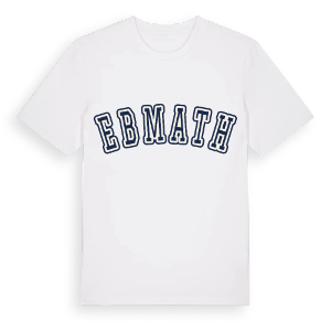 Ebmath college t-shirt – ekologisk bomull t-shirt från Pinshirt