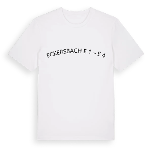 Eckersbach E 1 – E 4 böjd t-shirt – ekologisk bomull t-shirt från Pinshirt