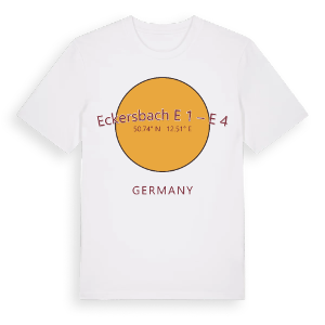 Eckersbach E 1 – E 4 cirkel t-shirt – ekologisk bomull t-shirt från Pinshirt