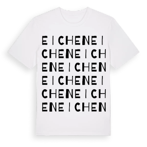 Eichen ordlek t-shirt – ekologisk bomull t-shirt från Pinshirt