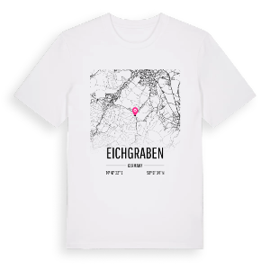 Eichgraben karta t-shirt – ekologisk bomull t-shirt från Pinshirt