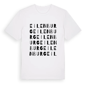 Eilenburg ordlek t-shirt – ekologisk bomull t-shirt från Pinshirt