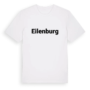 Eilenburg fetstil t-shirt – ekologisk bomull t-shirt från Pinshirt