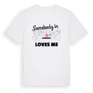 Någon i Eilenburg älskar mig t-shirt – ekologisk bomull t-shirt från Pinshirt