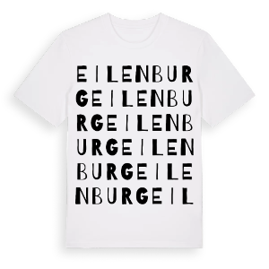 Eilenburg ordlek t-shirt – ekologisk bomull t-shirt från Pinshirt
