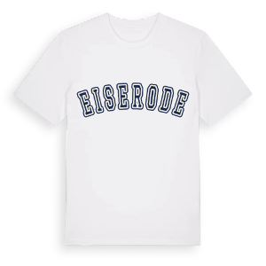 Eiserode college t-shirt – ekologisk bomull t-shirt från Pinshirt