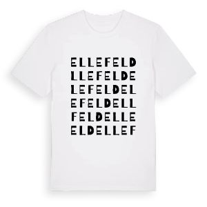 Ellefeld ordlek t-shirt – ekologisk bomull t-shirt från Pinshirt