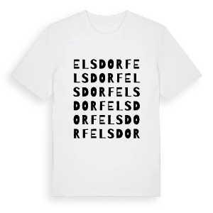 Elsdorf ordlek t-shirt – ekologisk bomull t-shirt från Pinshirt