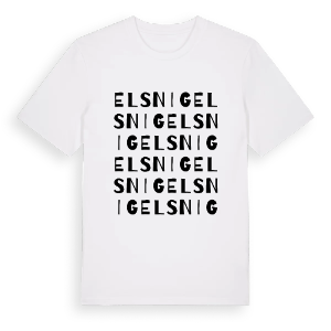 Elsnig ordlek t-shirt – ekologisk bomull t-shirt från Pinshirt