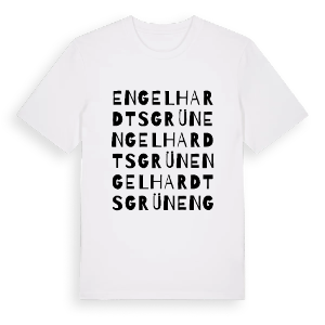 Engelhardtsgrün ordlek t-shirt – ekologisk bomull t-shirt från Pinshirt