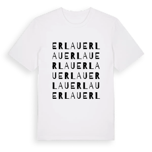 Erlau ordlek t-shirt – ekologisk bomull t-shirt från Pinshirt