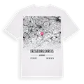 Erzgebirgskreis karta t-shirt